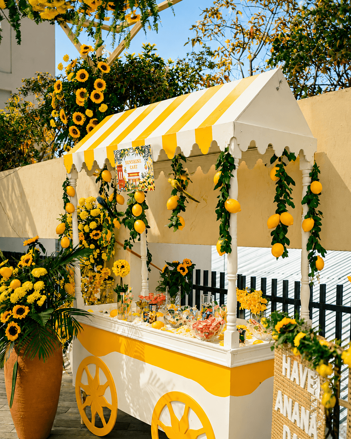 Haldi decoration setup 7